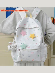 New Cartoon Fashionable Minimalist Elegant Versatile Comfortable Cute Travel Large Capacity Multi-Function Backpack - Multicolor - View 4