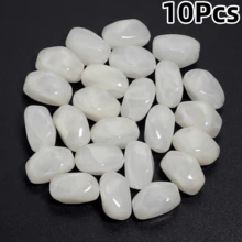 21x12毫米不对称亚克力双色云朵珠，大理石纹理和斑点图案，适用于DIY珠宝制作，如项链、手链、钥匙扣、耳环、手机挂饰、装饰工艺品、珠宝制作隔珠、手工配件，表面光滑，色彩鲜艳，可用于创意工艺品和礼品制作。 - 彩色 - 查看 18