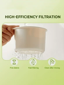 Hanging Funnel Basket For Kitchen Sink, Multifunctional Tool For Draining Food Ingredients. Adopts Press-To-Tilt Mechanism With Self-Cleaning Function, Suitable For Corner Sinks To Effectively Filter Waste. - Multicolor - View 9