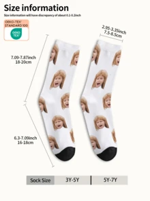 1 Đôi tất in hình mặt theo yêu cầu, tất in ảnh theo yêu cầu, tất in hình tùy chỉnh, tất in hình mặt hài hước cá nhân hóa, tất in hình theo yêu cầu, in bất kỳ khuôn mặt nào lên tất, quà tặng kỷ niệm, quà tặng Valentine, quà tặng sinh nhật, quà tặng đám cưới, quà tặng Ngày của Mẹ, quà tặng Ngày của Cha, quà tặng bạn thân - Nhiều màu - Xem 6