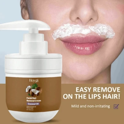 100g Crema depilatoria de coco de verano, suave y no irritante, eliminación rápida del vello, apta para labios, axilas, piernas, brazos, zona del bikini, crema depilatoria unisex