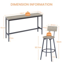 Dining Table & Chair Sets - Gray - View 4
