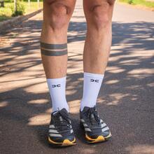 Adult Polyamide Running Socks With 3D Cuff, Breathable, Thermal Comfort, High Performance, Spinning, Cycling - 2 đôi màu đen - Xem 8