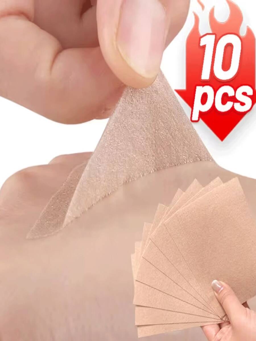 10片裸色隐形纹身遮瑕贴，自然无痕，可遮盖胎记/疤痕，适用于手臂、腿部、背部、术后修复，低致敏配方，可遮盖多种疤痕，是一款非常好的产品。 - 10張 - 查看 1