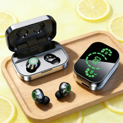 TWS YD03 Wireless Bluetooth Headset With Mic Earbuds Charger Box LED Fone Bluetooth Earphones Wireless Headphones