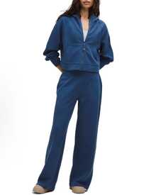 Lululemon SoftAura Full Zip Sweatshirt For Women - Workout Casual Zipper Funnel Neck Sweat Shirts Jackets With Pockets - 藏蓝色 - 查看 2