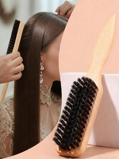 1 Stück geruchsfreie professionelle Haarbürste/Bartbürste, Farbverlauf-farbige Bürste und Pflege-Reinigungsbürste, glatte Pflegewerkzeug, geeignet für grobes und feines Haar, einsetzbar für Nationalfeiertag, Badezimmer, Kopfmassage, Schulbeginn, Reisen, Alltag, auch ein tolles Geschenk für Familie und Freunde