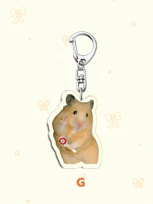 1件/7件套可爱亚克力宠物钥匙扣套装，包含贵宾犬、黑白（奶牛）猫和仓鼠，饰有应援棒和应援图案，可爱包包配饰，趣味饰品，宠物爱好者、ARMY和STAY粉丝的完美礼物，适合装饰背包、手机和钥匙，也是送给母亲、父亲、毕业生和老师的理想礼物。 - 彩色 - 查看 9