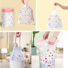 Túi đựng rác 4 gallon, 15 túi - Túi đựng rác nhỏ có dây rút, dày 1.1mil, dùng cho phòng tắm, nhà bếp, phòng ngủ, văn phòng, nhà vệ sinh, nhà ở (Trắng-Hồng, 15 túi) - Túi rác dày - Xem 5