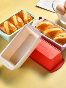 2个装1-2人份硅胶面包模具，易脱模长方形硅胶蛋糕模具，适用于烘焙南瓜面包、香蕉核桃面包等，柔韧硅胶烘焙模具和面包模具，吐司模具，布朗尼面包模具，蛋糕模具 - 查看 8