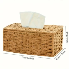 1 hộp đựng khăn giấy thủ công, kiểu dáng cổ điển, thiết kế Bohemian - Thích hợp sử dụng tại nhà và văn phòng, dùng được 360 ngày, phù hợp cả 4 mùa. - Nhiều màu - Xem 3