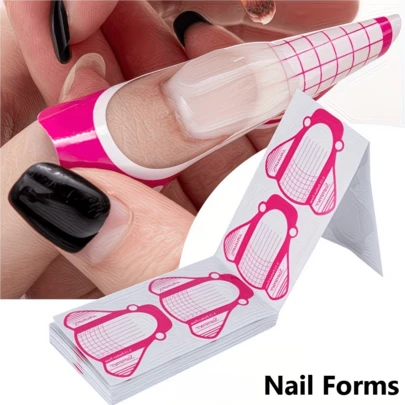 100片装美甲贴片，蝴蝶金鱼造型，自粘式美甲贴片，DIY美甲工具，适合女性、女孩，DIY美甲凝胶，家庭美甲沙龙用品