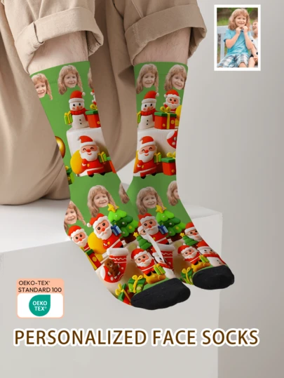 1 Pair Custom Face Socks, Custom Photo Sock, Custom Printed Socks, Personalized Funny Face Socks, Custom Picture Socks, Put Any Face On The Socks, Anniversary Gift, Valentine Gift, Birthday Gift, Wedding Gift, Mother's Day Gift, Father's Day Gift, Best Friend Gift, Gift For Mom/Dad, Gift For Girlfriend/Boyfriend, Gift For Her/Him Doggy