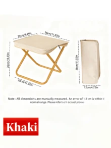 Simple And Versatile Outdoor Portable Folding Stool, Mini Backless Folding Bench, Made Of Thickened And Durable Oxford Cloth And High-Strength Carbon Steel Frame. Ultra-Lightweight And Portable, Opens And Closes In One Second, Easy To Store. - Multicolor - View 16