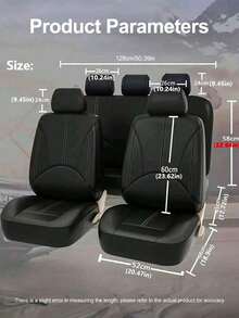 Universal PU Leather Car Seat Covers - Full Coverage, Breathable & Waterproof, Elastic Sides, 4pcs Set (2 Seats) Or 9pcs Set (5 Seats) Full Set, Airbag Compatible, Water-Resistant & Easy To Clean, Seat Protector Fits Most Cars, SUVs, MPVs, Interior Protection - Type a - View 11