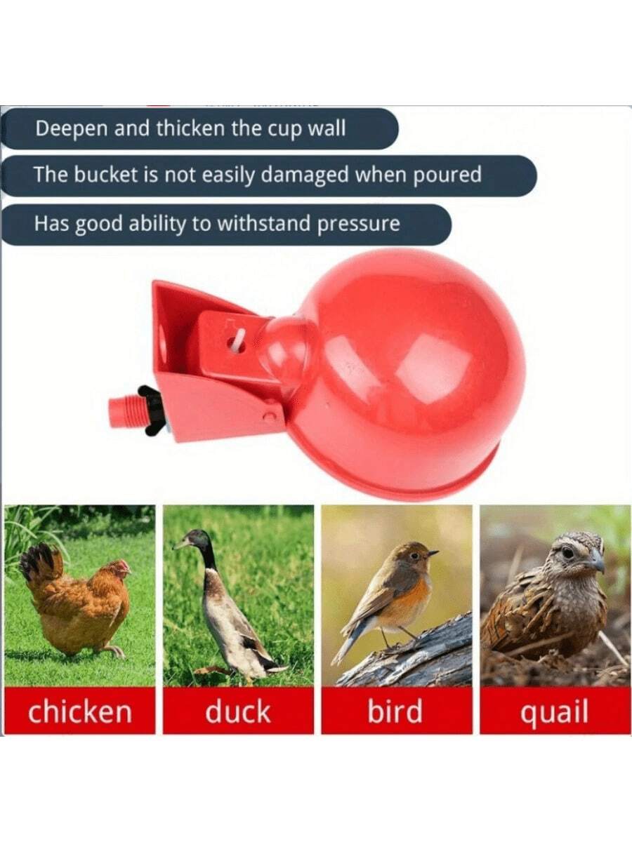 自动鸡用饮水杯] 6/12/20个装 自动鸡用饮水杯 - 家禽漂浮式重力饮水系统，带开孔器的饮水器套装 - 餵水碗 - 查看 1