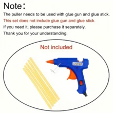 汽车凹痕修复工具，免喷漆车身凹痕修复套装，汽车凹痕拉片拆卸器，车身损伤修复工具，带缓冲垫，用于轻微凹痕去除 - 藍色 - 查看 11