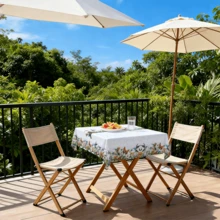 Față de masă 1 buc. cu model colibri și flori - stil natural proaspăt - imprimeu viu detaliat. Fabricată din poliester, disponibilă în forme dreptunghiulare, pătrate și rotunde. Ideală pentru petreceri cu tematică naturală, cine în familie, picnicuri în aer liber, reuniuni de sărbători, ca decor esențial pentru masă pentru a crea o atmosferă festivă. Un material textil indispensabil pentru nunți, aniversări și alte ocazii. - A - Vizualizare 21