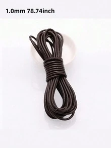 Leather Rope Vegetable-Tanned Leather Round Leather Rope Retro Genuine Leather DIY Weaving Necklace Bracelet Rope - Multicolor - View 5