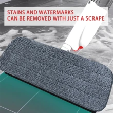 360° Rotating Spray Mop For Hardwood Floor Cleaning, Wet & Dry Dual-Use Flat Mop With Refillable Bottle, Hands-Free Lazy Mop, Home Cleaning Essentials - Vải đỏ +6 - Xem 4
