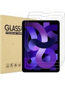 Bộ 3 miếng dán bảo vệ màn hình, tương thích với iPad 2/3/4/5/6/7/8/9/10/11 (2015/2024/2025), Air/Mini thế hệ thứ 5/4 (Air 5/4, 10.9 inch, 2022/2020), Pro 10.2/11/10.5/9.7/12.9/13 inch (2022/2021/2020/2018) - Được làm từ kính cường lực, tương thích với ốp lưng bảo vệ, hỗ trợ Apple Pencil, là món quà lý tưởng cho sinh nhật, gia đình và bạn bè. Miếng dán bảo vệ màn hình máy tính bảng này chống nước, chống sốc, chống rơi, chống trầy xước và chống bám vân tay, cung cấp khả năng bảo vệ toàn diện. - Trong sáng - Xem 8