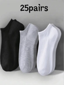 100/80/50/30/20/10/8/4 Pairs Comfortable Moisture-Wicking Antibacterial Breathable Knitted Liner Socks - Mother's Day Gift, Unisex, Knee-High, Sweat-Absorbing Odor-Resistant, Elastic Soft, Fashionable Solid Color, Suitable For Spring, Summer, Autumn, Winter, Casual Daily And Yoga/Sports - Multicolor - View 8