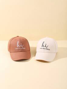 2 件/套 婴儿幼儿卡车帽 可调节后扣棒球帽 适合 0-6 岁男孩女孩 - 彩色 - 查看 4