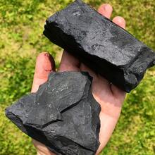 Raw Shungite Stone Russia - Crystals & Stones,Large Pieces Of Raw Shungite, Suitable For Home Decoration, Garden Decoration - Black - View 1