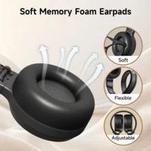 F4 Foldable FM Radio Headphones, Battery Powered, Auto Tuning, Preset Stations, Compact & Portable For Running, Sports, Meetings, Racing - View 3