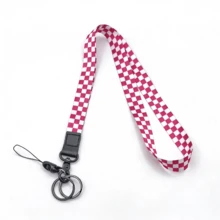 1 chiếc ví/móc khóa/dây đeo cổ tay/dây đeo điện thoại họa tiết hoa văn kẻ caro vân đá cẩm thạch chất lượng cao, quà tặng nhỏ. - A - Xem 5