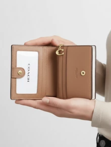 Coach Ví Snap Canvas Signature CW789 IMXDM - Hồng - Xem 6