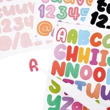 15 pièces Ensemble d'autocollants de lettres colorées, alphabet auto-adhésif, convient pour les artisanats DIY, les projets scolaires, les cartes et les cadeaux, idéal pour les adolescents et les enseignants - 1 Set - Voir 4
