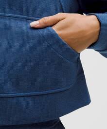 Lululemon SoftAura Full Zip Sweatshirt For Women - Workout Casual Zipper Funnel Neck Sweat Shirts Jackets With Pockets - 藏蓝色 - 查看 10