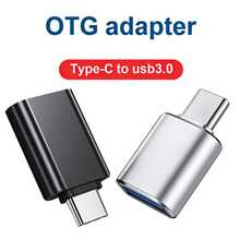 USB高速Type-C OTG适配器，公对母迷你便携式适配器，黑色和银色，兼容Apple 17/17Pro/16Pro/16/15/15Pro系列 - 彩色 - 查看 2