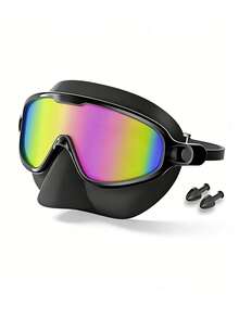 1pc Swimming Goggles For Teens And Adults, With Nose Clip, Anti-Fog Anti-UV Waterproof, Suitable For Men And Women - Multicolor - View 10