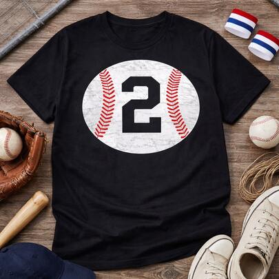 Women's 100% Cotton Baseball Number Graphic Oversized Tee Casual Sporty Street T-Shirt