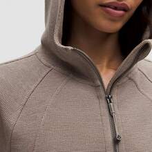 Lululemon SoftAura Full Zip Sweatshirt For Women - Workout Casual Zipper Funnel Neck Sweat Shirts Jackets With Pockets - 藏蓝色 - 查看 8