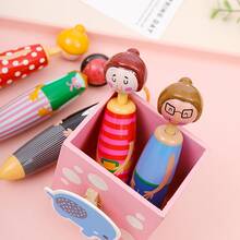 5/3 chiếc bút bi hình búp bê nhân vật phản diện hoạt hình ngẫu nhiên, bút bi hình búp bê mực xanh, bút bi hình búp bê - Phong cách ngẫu nhiên - Xem 5