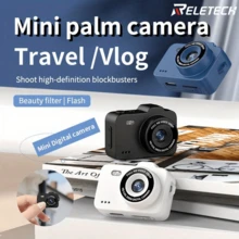 1080P HD-video, bärbar minikamera: 0,96" IPS-skärm, LED-ljus, 17,5 g ultralätt, bekväm för vloggning och resor - Visa 2