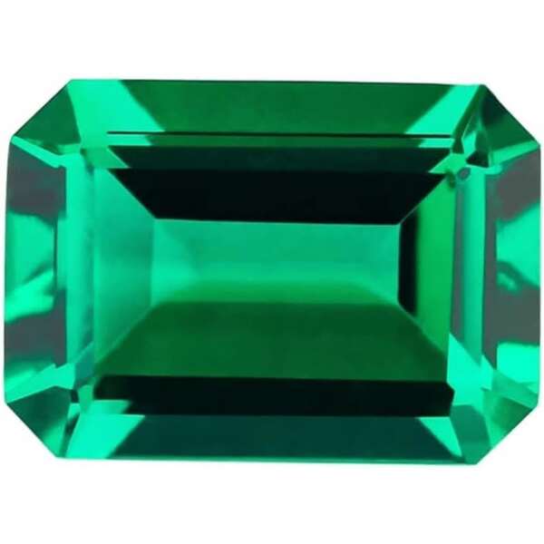 1pc1pc With AGL Certificate Lab Grown Emerald Gemstone Green Color 2x4-10x12mm Emerald Cut VVS1 Loose Cut Gems Hand Cutting With AGL Certified Women Ring Earring Pendant Men Perfect For  And Christmas Handicrafts