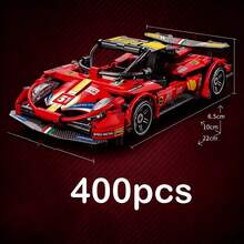 1300pcs Racing Car Building Block Set, Sports Car Model, MOC Building Blocks Toy Car, Home Decor, Adult Assembly Blocks Toy, Suitable For Collection, Perfect Gift For Enthusiasts, Birthday/Valentine's Day Gift - Multicolor - View 11