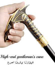 1pc Multi-Color Dragon Head Creative Serpentine Dragon Cane, High-End Metal Material Outdoor Walking Stick, Mediterranean Ramadan Ramadan Festival Props, Halloween Cosplay Game Props, British Gentleman's Cane, Suitable For Daily Use, Creative Gift For Men And School Use - Multicolor - View 10