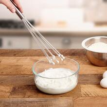 1pc Stainless Steel Ball Whisk - Rust-Resistant Beaded Whisk With Multi-Loop Beads And Ring Metal Wire End, Dishwasher - Handheld Mini Mixer, Suitable For Baking, Cake Batter, Meringue, Souffle - Ideal Kitchen And Holiday Gift, Hand Mixer, Dough Whisk, Kitchen Whisk - View 5