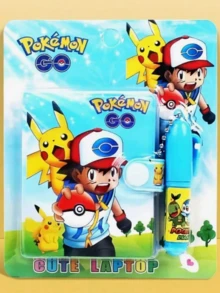 Pokemon New Cute Cartoon Pokémon Student Mini Notebook With Pen Pocket Diary Set Reward Kit - Multicolor - View 8