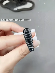 1組/2組 鱷魚紋/圓珠/圓磁鐵 棋盤格貓眼美甲裝飾，打造獨特個性化美甲設計。期待您的創意！適用於美甲沙龍/居家創新/貓眼美甲/禮物/約會前快速美甲造型 - 彩色 - 查看 3