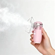 1 PCS Pink Portable Mist Sprayer, Quiet Mist Output Home Hydration Beauty Device - Ver 3