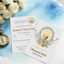 20 thiệp mời dự Lễ Rước Lễ lần đầu, nhiều kiểu dáng (chim bồ câu, chén thánh, hoa, kinh thánh và thánh giá, v.v.), thiệp có thể điền thông tin, phù hợp cho các nghi lễ tôn giáo, họp mặt gia đình, trường Chúa nhật và các dịp lễ thiêng liêng. - Xem 6