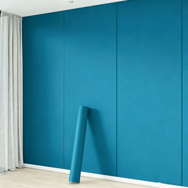 1 Cuộn Giấy Dán Tường Tự Dính, Chất Liệu PVC, Giấy Dán Tường Màu Xanh Lam Mờ, Chống Thấm Nước và Chống Bám Bẩn, Dễ Lắp Đặt và Tháo Gỡ, Thích Hợp Cho Tủ Bếp, Mặt Bàn, Ngăn Kéo, Trang Trí Nội Thất, Phòng Ngủ, Phòng Khách, Trang Trí Tường Ký Túc, Dễ Lau Chặt và Cắt Theo Kích Thước