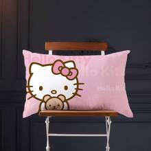 SANRIO 1/4件正方形抱枕套－可愛印花設計充滿甜美女性魅力｜室內裝飾｜拉鍊開口｜100%聚酯纖維｜居家裝飾枕套｜居家禮品｜沙發靠墊套｜包含「Shine」、豹紋印花及其他設計 - A - 查看 10