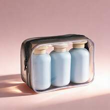 3pcs Refillable Travel Bottles Set, Shampoo, Body Wash, Lotion Cosmetic Containers - Multicolor - View 6